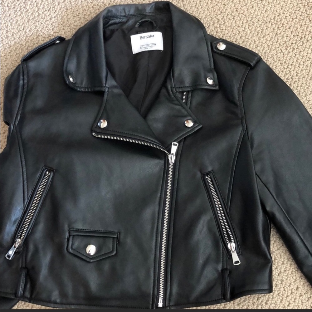 European leather jacket
